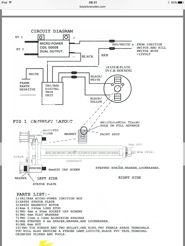 Boyer ignition Yamaha XS650 Forum